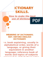 Dictionary Skills.: How To Make The Best Use of Dictionary