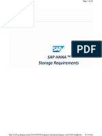 SAP HANA Storage Requirements