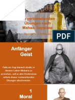 Vorbereitende Übungen Nach Mahasi Sayadaw: Vipassana Von Anfang An