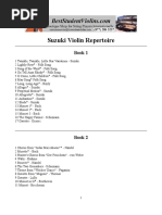 Suzuki Violin Repertoire