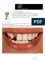 DR Julian Conejo Single Appointment Full Ceramic Anterior Restoration Chairside CAD CAM Technology
