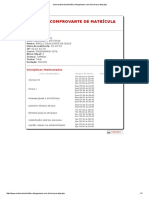 Comprovante de Matricula PDF