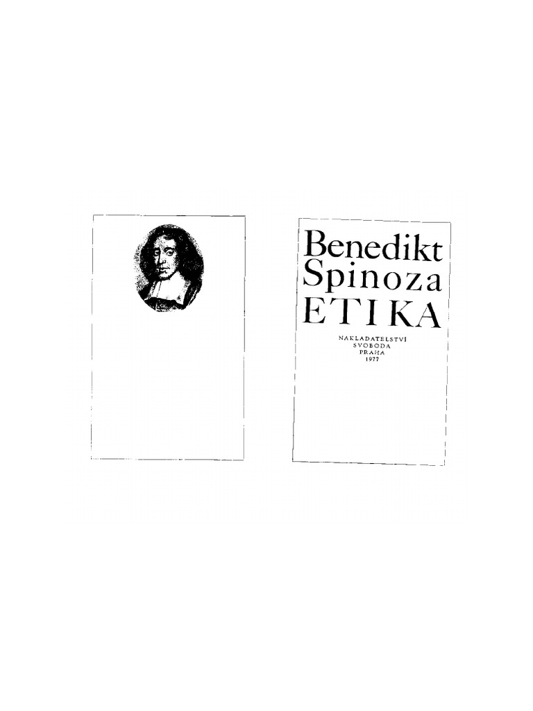 Baruh De-Spinoza - Etika PDF | PDF