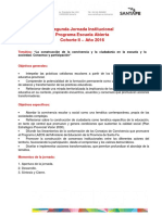 Segunda Jornada Institucional - Cohorte 2 Año 2 - 2016