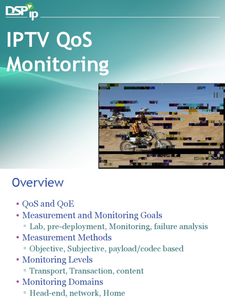 Audio Video Qos Monitoring PDF Quality Of Service Streaming Media
