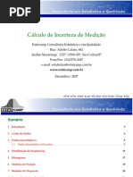 Calculo Incerteza Medicao