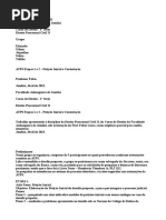 Atps  Direito Processual Civil 2