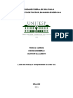 Simulação de Laudo de Avaliação Independente Da Cielo