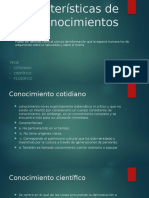 Características de Los Conocimientos