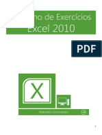 Caderno de Exercícios Excel 2010