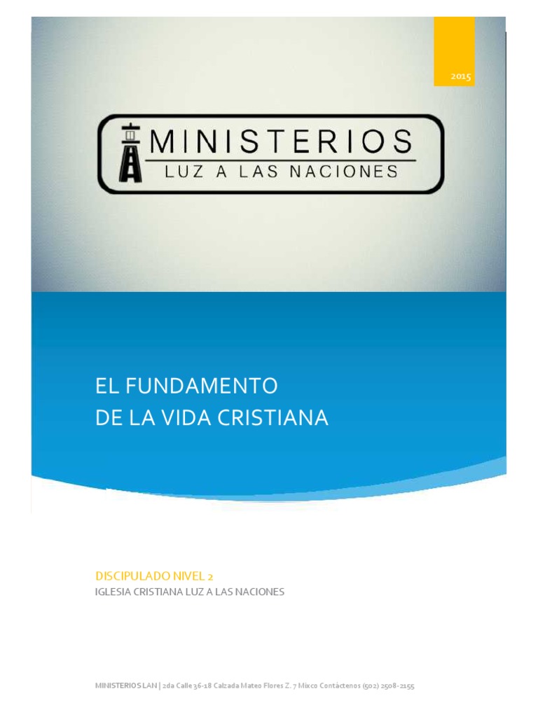 Fundamentos de la vida cristiana | PDF | Canon bíblico | Bautismo