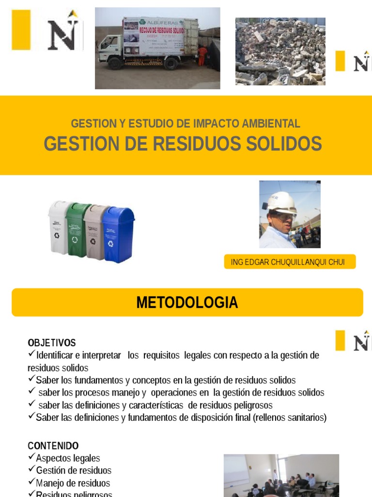 2014 Upn Geiam Clase Clase 2 Gestion de Residuos | PDF | Vertedero ...