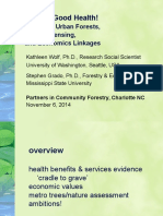 To Your Good Health!: Exploring Urban Forests, Remote Sensing, and Economics Linkages