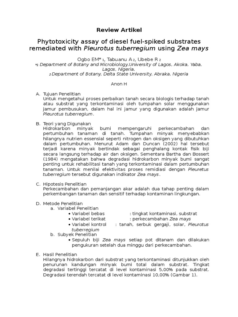 Contoh Review Artikel Ilmiah Pdf