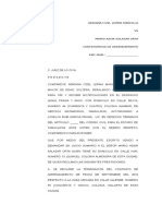 Demanda Inicial: Juicio de Desahucio.