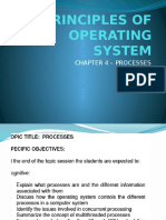 Principles of Operating System: Chapter 4 - Processes