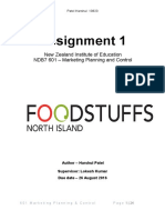 Foodstuffs Marketing Planning and Control