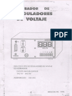 Catalogo Probador Reguladores Voltaje Alternador 12-24-32 Voltios Alimentacion 220vac Marcas Modelos Tipos