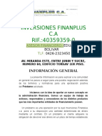 Informacion Inversiones Finanplus