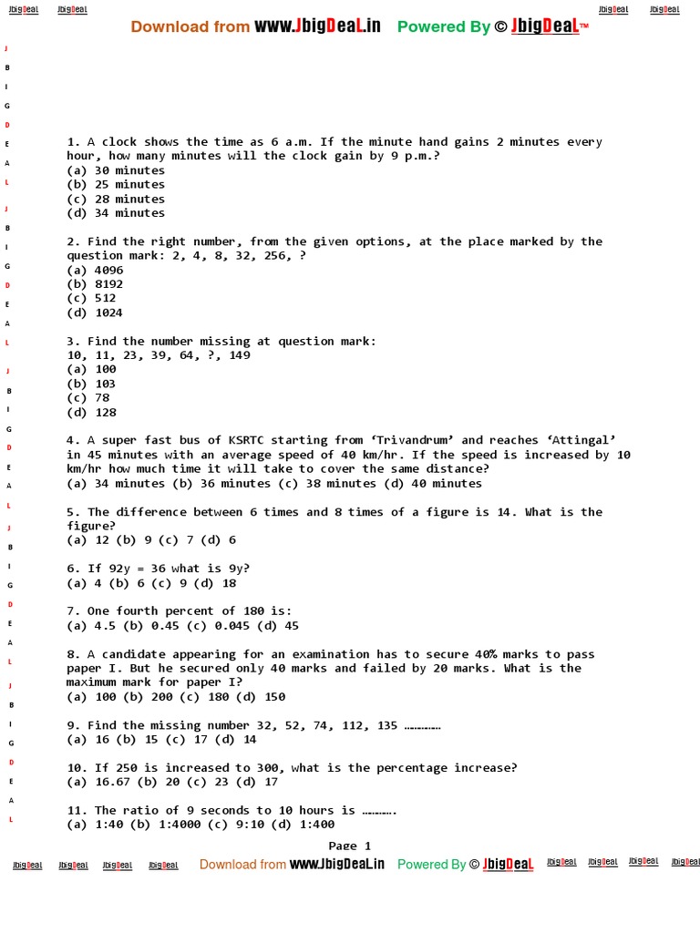 Quantitative Aptitude 1 PDF | PDF | Triangle Geometry | Triangle