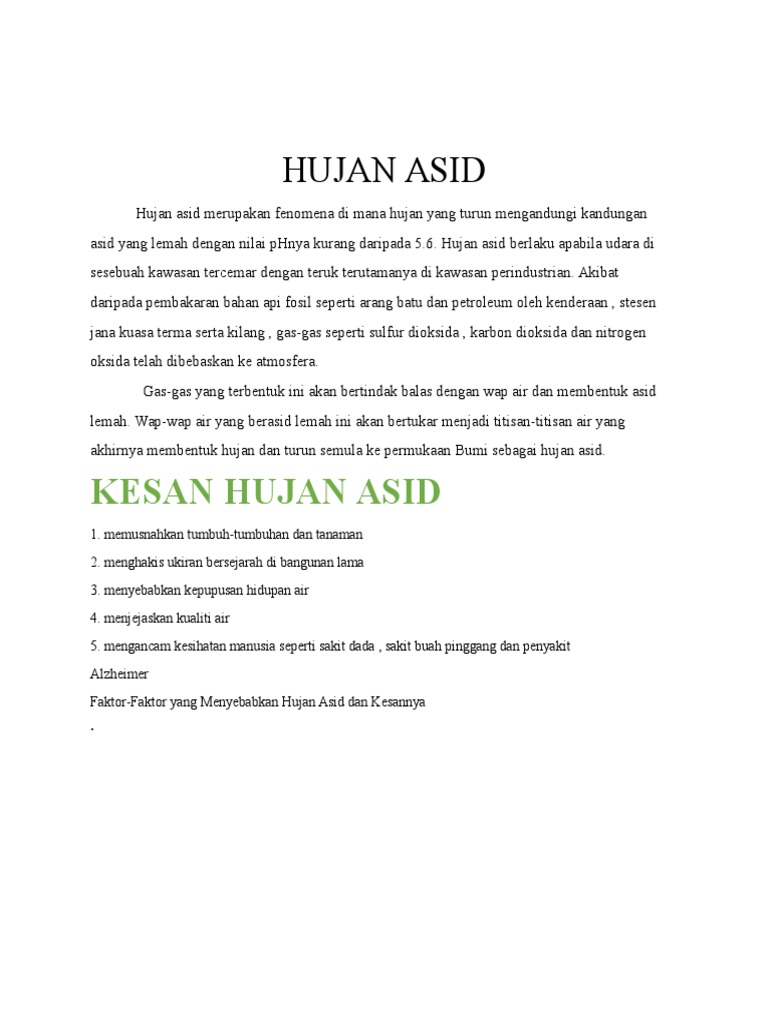 Apakah Itu Hujan Asid Pdf