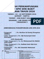 Program Perkampungan Ilmu SPM SMK Bukit Saujana Tahun