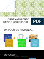 Ordenanmiento Rapido (Quicksort)