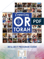 Congregation Or Torah Program Guide 2016-2017