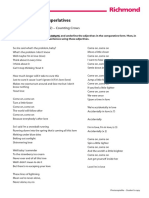 Comparatives Superlatives