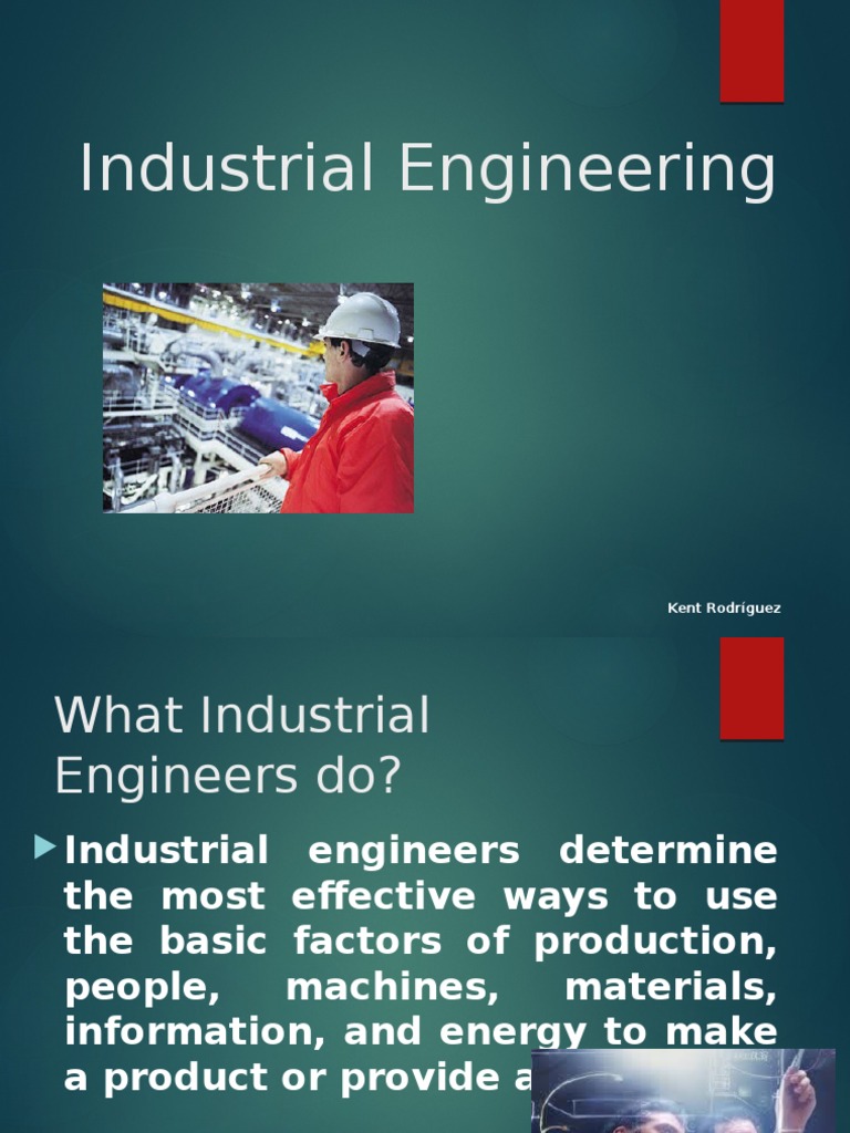 Understanding Industrial Engineering Roles | PDF | Supply Chain ...