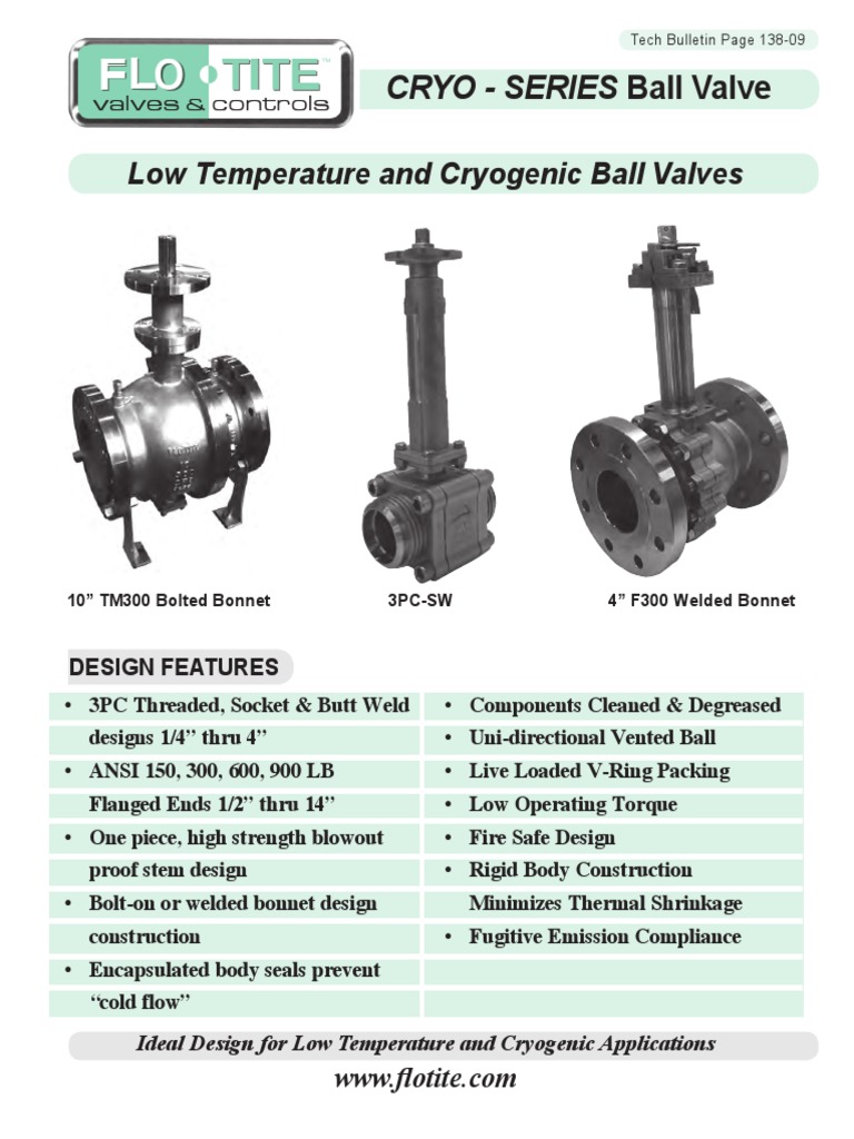 Low Temp Cryogenic Ball Valve Solutions | PDF | Cryogenics | Valve