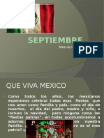 Septiembre Mes de La Patria