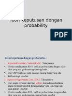 Teori Keputusan Dengan Probability