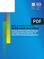 Buku Kompilasi Putusan MK Uji Materi UUK No 13 TH 2003 PDF