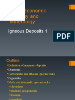 Lecture 9 Igneous Deposit