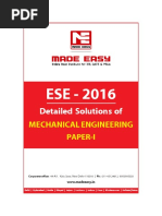 Detailed Solutions Of: Mechanical Engineering