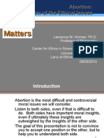 Abortion: An Overview of The Ethical Issues
