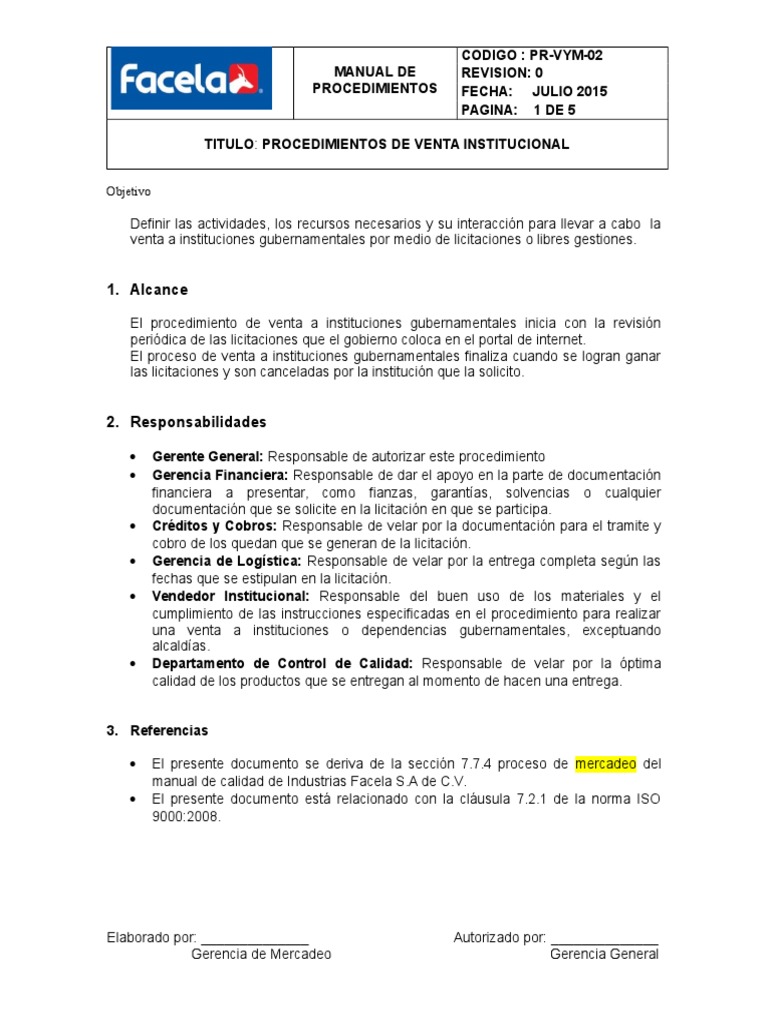 Manual de procedimientos essay 08 picture