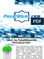 URINE CONTAINER Sterile, by PusatAlkescom, 081234127107