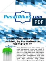 URINE CONTAINER Sterile Berlabel, by PusatAlkescom, 081234127107