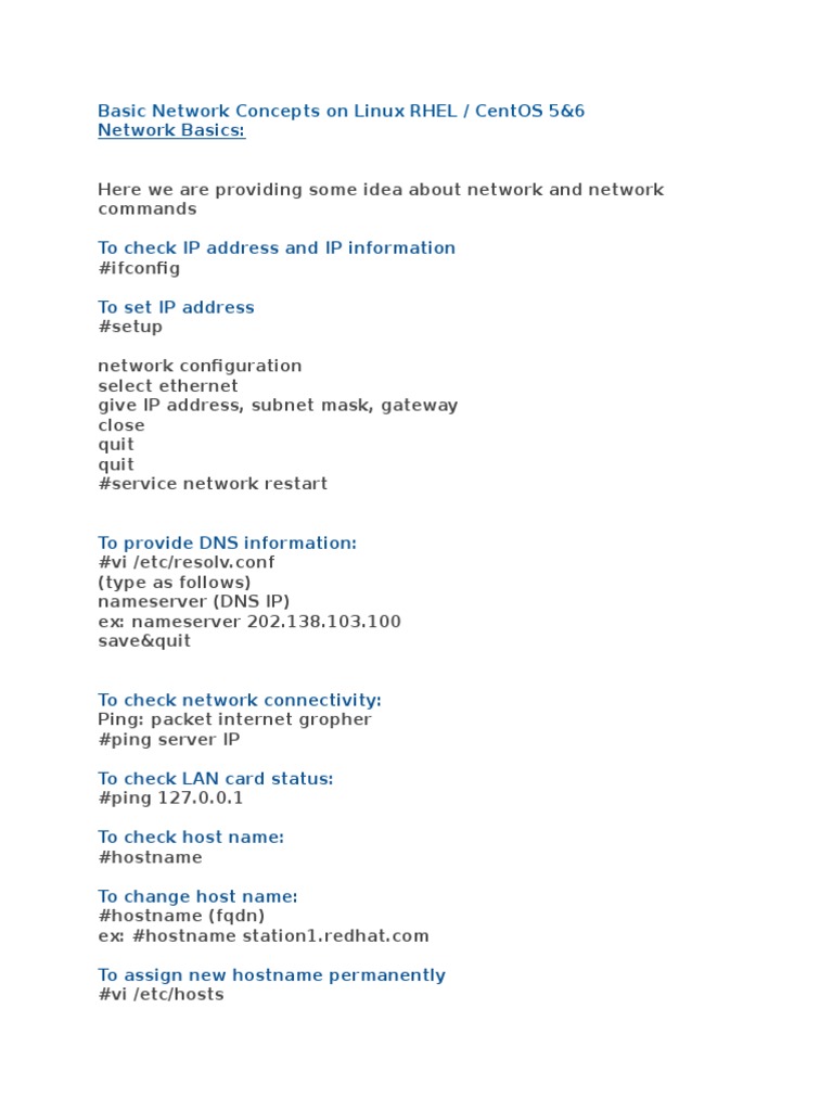 Linux Networking and Job Scheduling Guide | PDF | File Transfer ...