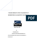 Ce2306 Design of RC Elements V Semester e