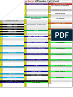 Blank Call Sheet