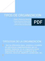Tipos de Organizacion: Edwin Mederos Ramírez