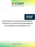 Panorama Da Rede Federal de Educação Profissional e Tecnológica