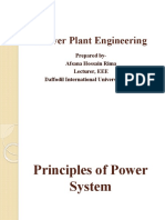 Power Plant Engineering: Prepared By-Afsana Hossain Rima Lecturer, EEE Daffodil International University (DIU)