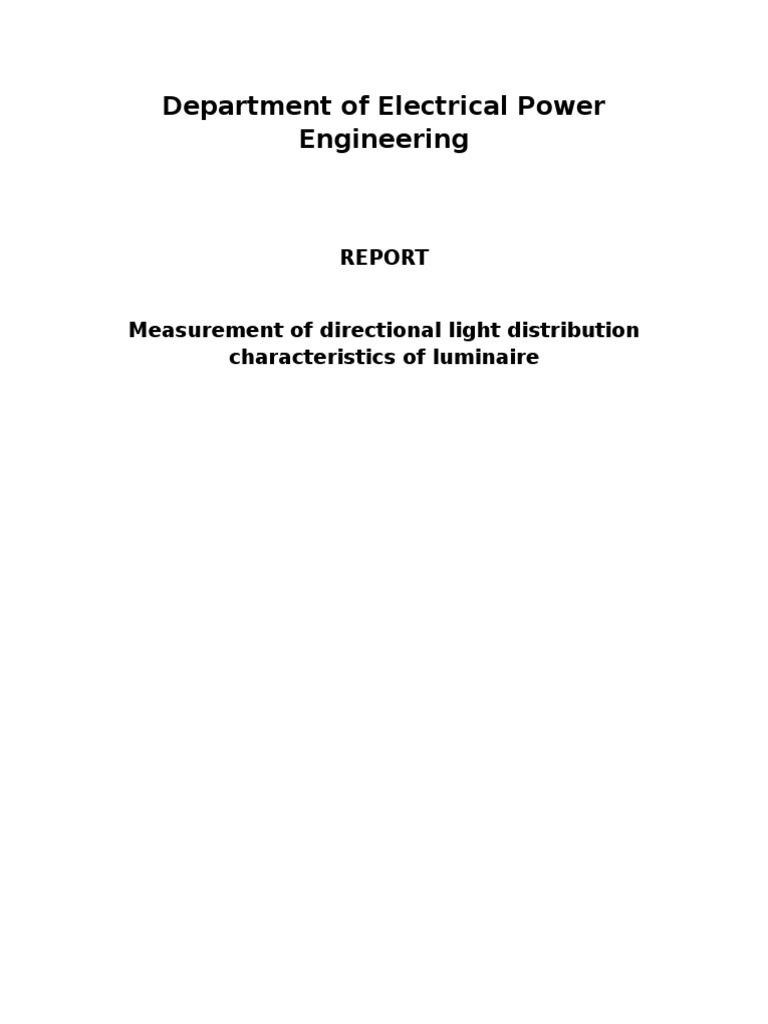 Department of Electrical Power Engineering PDF