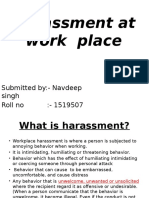 Harassment at Work Place