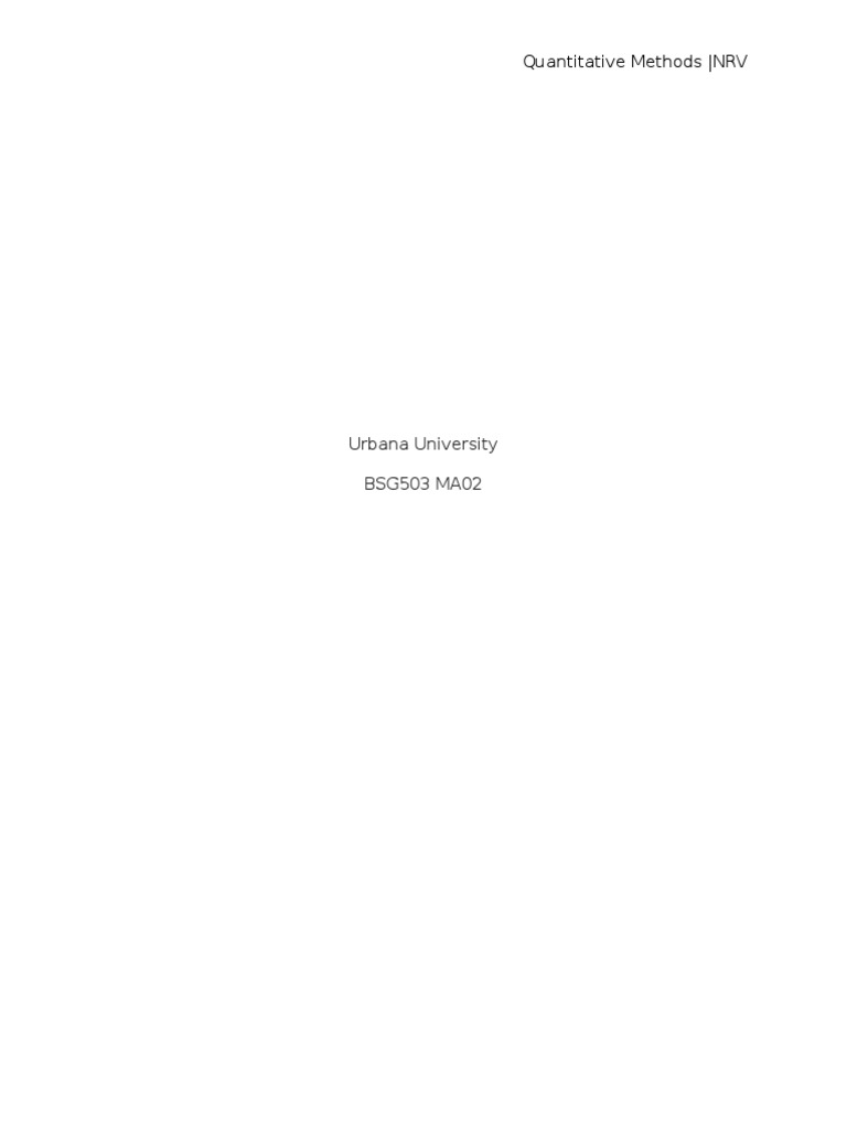 Quantitative Methods | PDF | Social Science | Self-Improvement