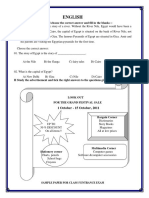 Grade 5 Sample Papers English